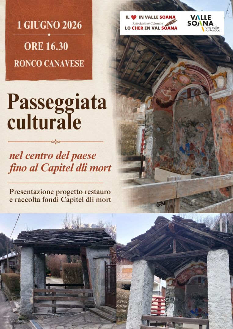 Ronco, 1 giugno: passeggiata culturale nel centro del paese fino al Capitel dli Mort