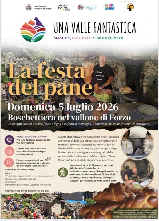 Boschettiera, Domenica 5 LUGLIO: ritorna LA FESTA DEL PANE