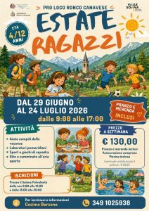 Estate Ragazzi con la Pro Loco di Ronco a cura di Cosimo