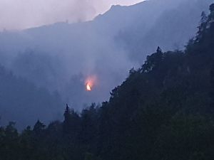 Aggiornamento sull’incendio divampato nella zona sopra Borgata Andorina a cura del sindaco Francesco Bozzato