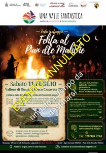ANNULLATA la festa al Pian delle Masche