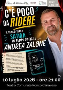 Ronco, 10 luglio: C’è poco da ridere con … Andrea Zalone