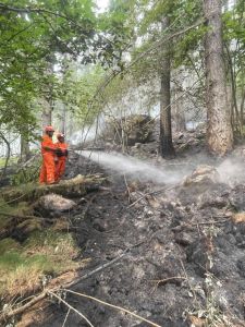 Aggiornamento sull’incendio divampato nella zona sopra la Borgata Andorina a cura del Comune di Valprato