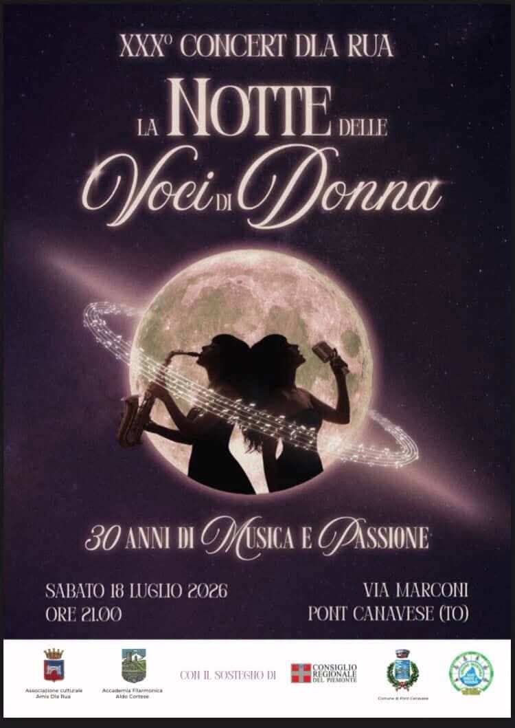Pont, Sabato 18 luglio 2026: XXX° Concert dla Rua