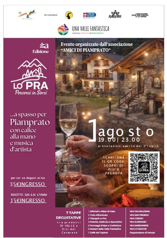 Piamprato, 1 agosto: "Percorsi in Sorsi"