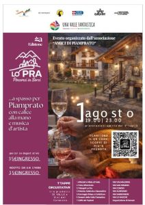 Piamprato, 1 agosto: "Percorsi in Sorsi"