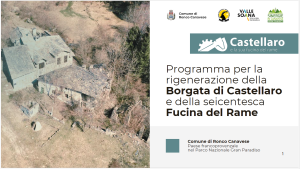 Comunicazione importante: La Borgata Castellaro e la sua Fucina del rame finanziate per € 2.900.000,00