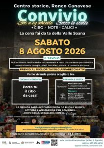 SABATO 8 AGOSTO 2026: Centro storico, Ronco Canavese ✨ Convivio ✨