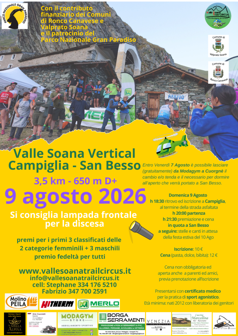 Domenica 9 agosto: "Vertical Campiglia San Besso"