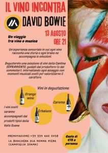 Campiglia 13 agosto: il vino incontra David Bowie  a cura Ivo