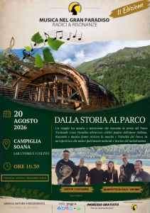 Campiglia, Giovedì 20 agosto: MUSICA NEL GRAN PARADISO "Radici e Risonanze"