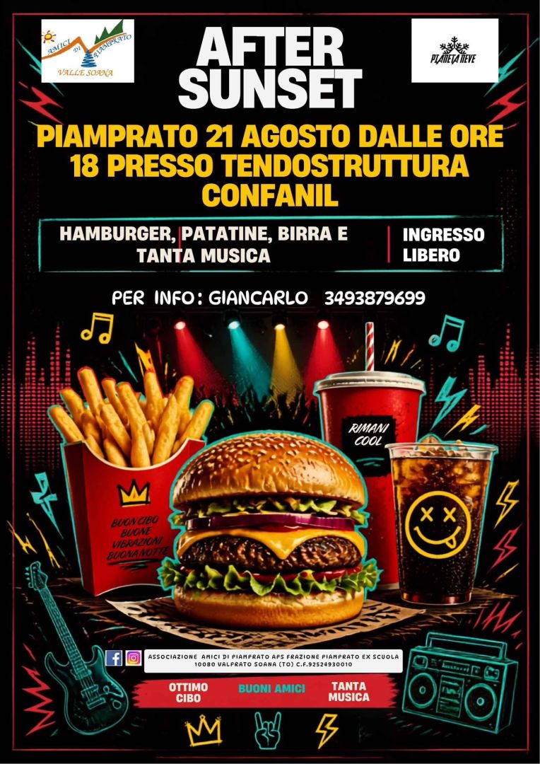 Piamprato  21 agosto: AFTER SUNSET