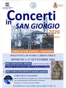 A Valperga la Madonna Liberatrice torna a parlare attraverso la musica a cura di Cortese Giorgio.
