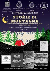 Formiero, 5 settembre: Storie di Montagna