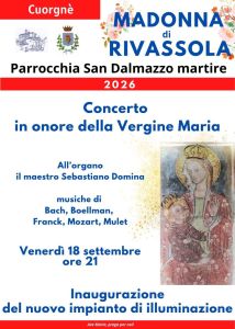 Cuorgnè concerto d'organo per la Madonna della Rivassola
