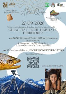 Ronco, 27 settembre: Ghiacciai, Fiumi, Habitat e Territorio con Altra Quota