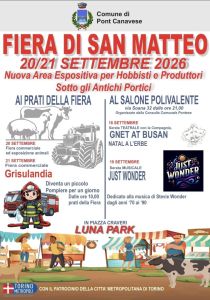 Pont: 20-21 settembre Fiera di San Matteo