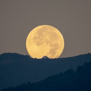 La luna piena del raccolto con immagine di Enzo Zucco