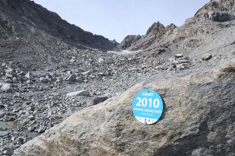 VALLE SOANA - Il ghiacciaio Ciardoney sta morendo: «E' probabile che non arrivi al 2040»