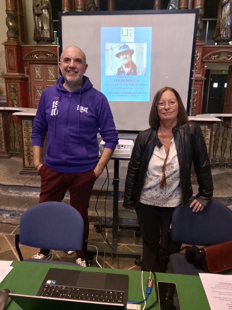 Lucio Dalla, il poeta che sognava di volare: a Cuorgnè un viaggio tra musica, vita ed emozioni. Conferenza Unitre Cuorgnè a cura di Giorgio Cortese.