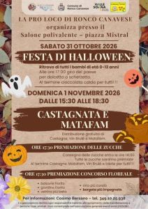 Comunicato Pro Loco di Ronco: Halloween... Mela della Salute a cura di Cosimo