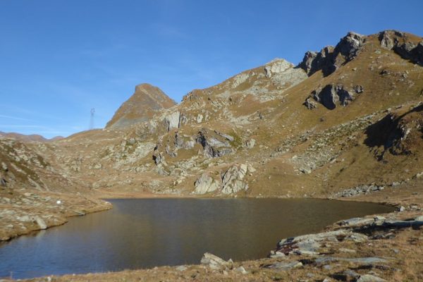 Lago Santanel con Monte Nero e piu' a dx il Monte Santanel